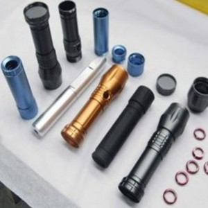 Customized CNC Machining Anodized Flash Light body Assembly Parts OEM / ODM Welcome